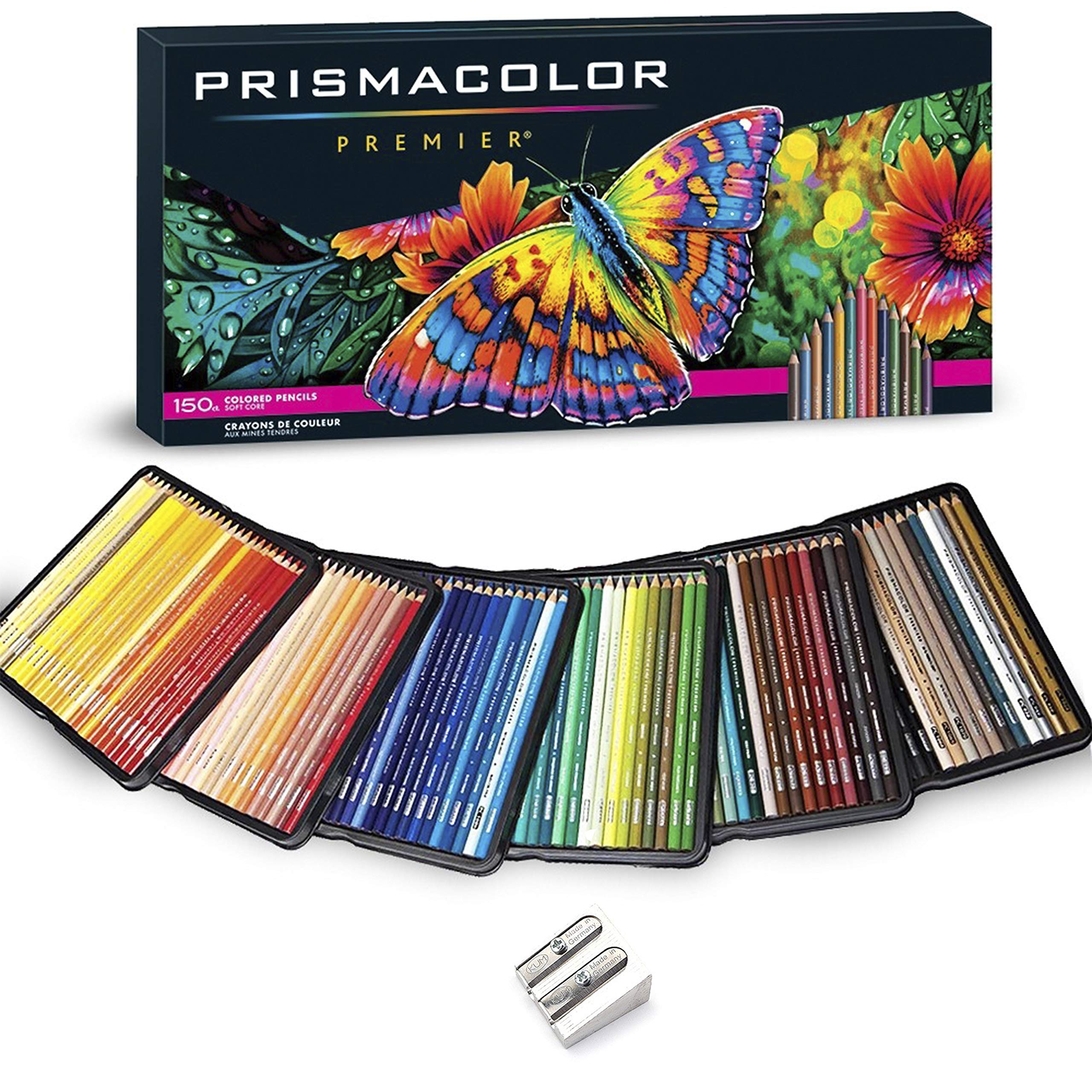 Photo 1 of Prismacolor Colored Pencils Art Kit Artist Premier Wooden Soft Core Pencils 150 ct. with Pencil Sharpener [151 pc. Set]