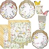 Talking Tables Truly Fairy Party Bundle | Designer Plates, Napkins, and Cups | Birthday, Bridal Baby Shower, Tea Luncheon Gar