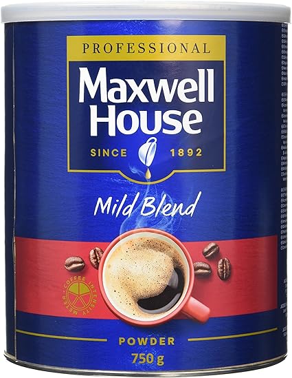 Maxwell House Mild Coffee Powder Tin 750 G Pack Of 1 Amazon Co Uk Grocery