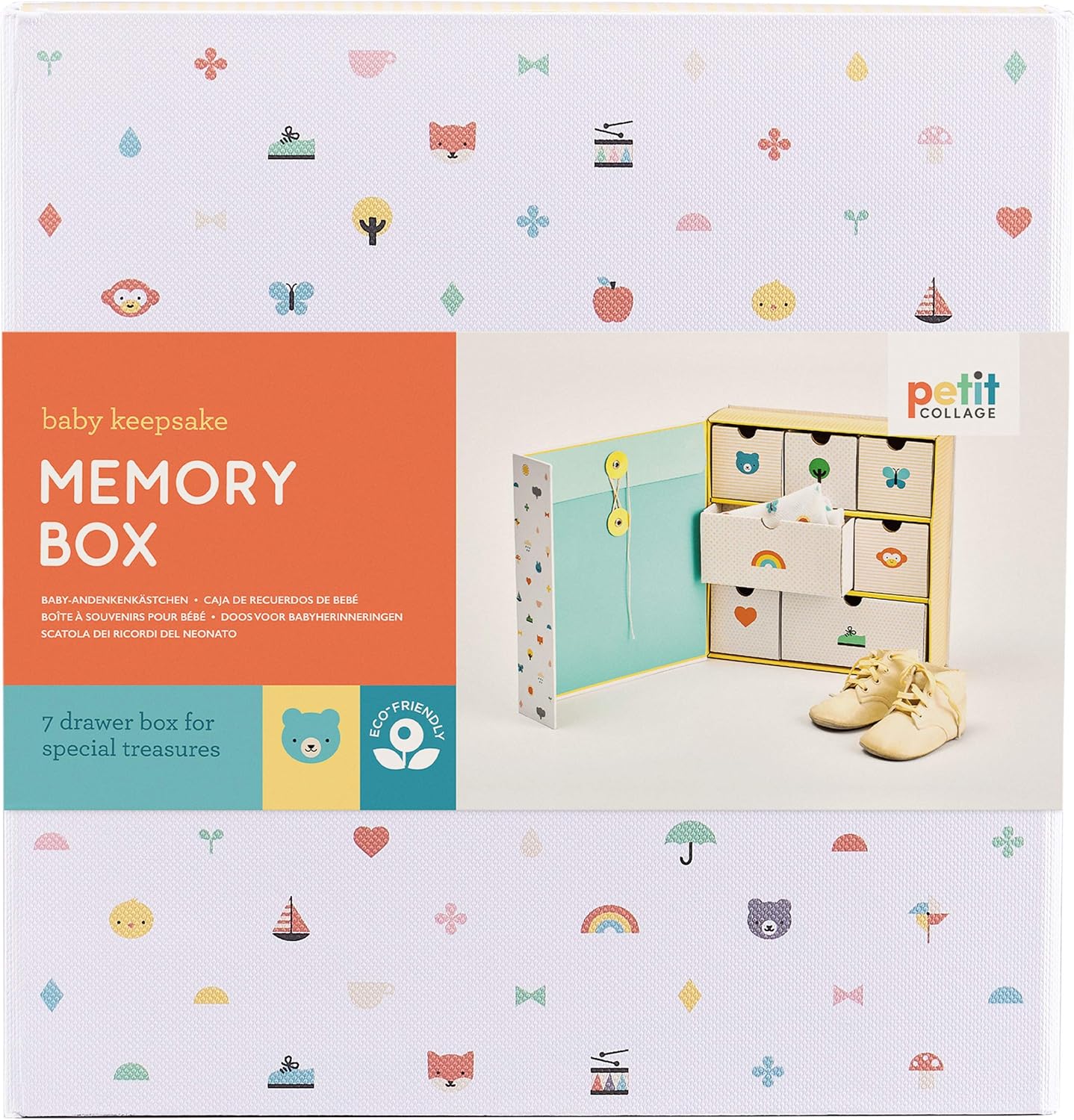Petit Collage- Caja de Recuerdos para bebé. (PTC463): Amazon.es: Juguetes y juegos