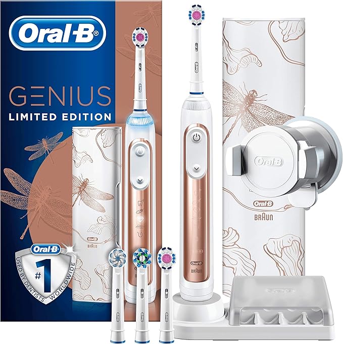 Oral B Genius 9000 Electric Toothbrush Rose Gold Amazon Co Uk Health Personal Care