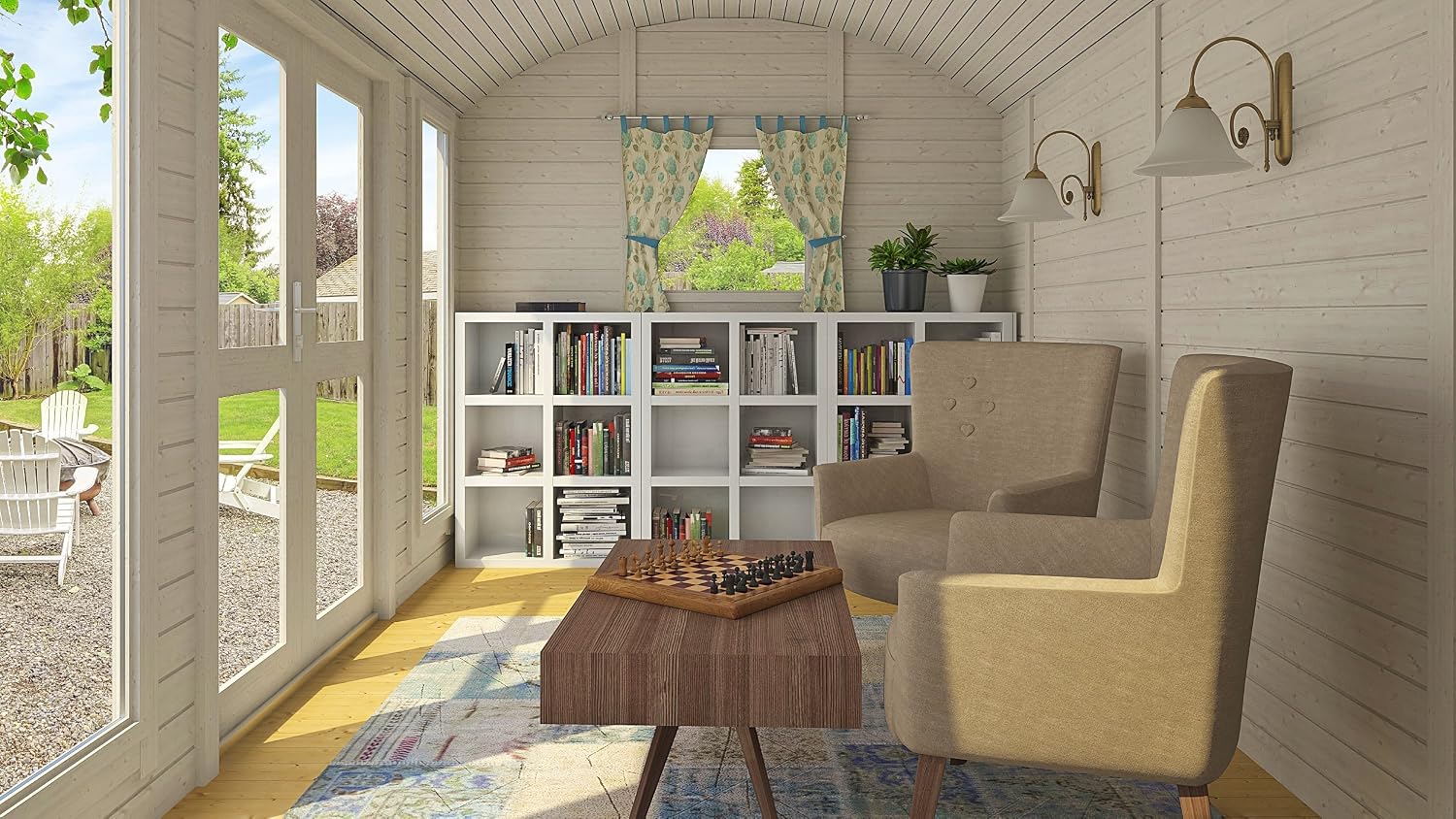 Allwood Mayflower Base | 117 SQF Casa de jardín, Kit de cabina ...