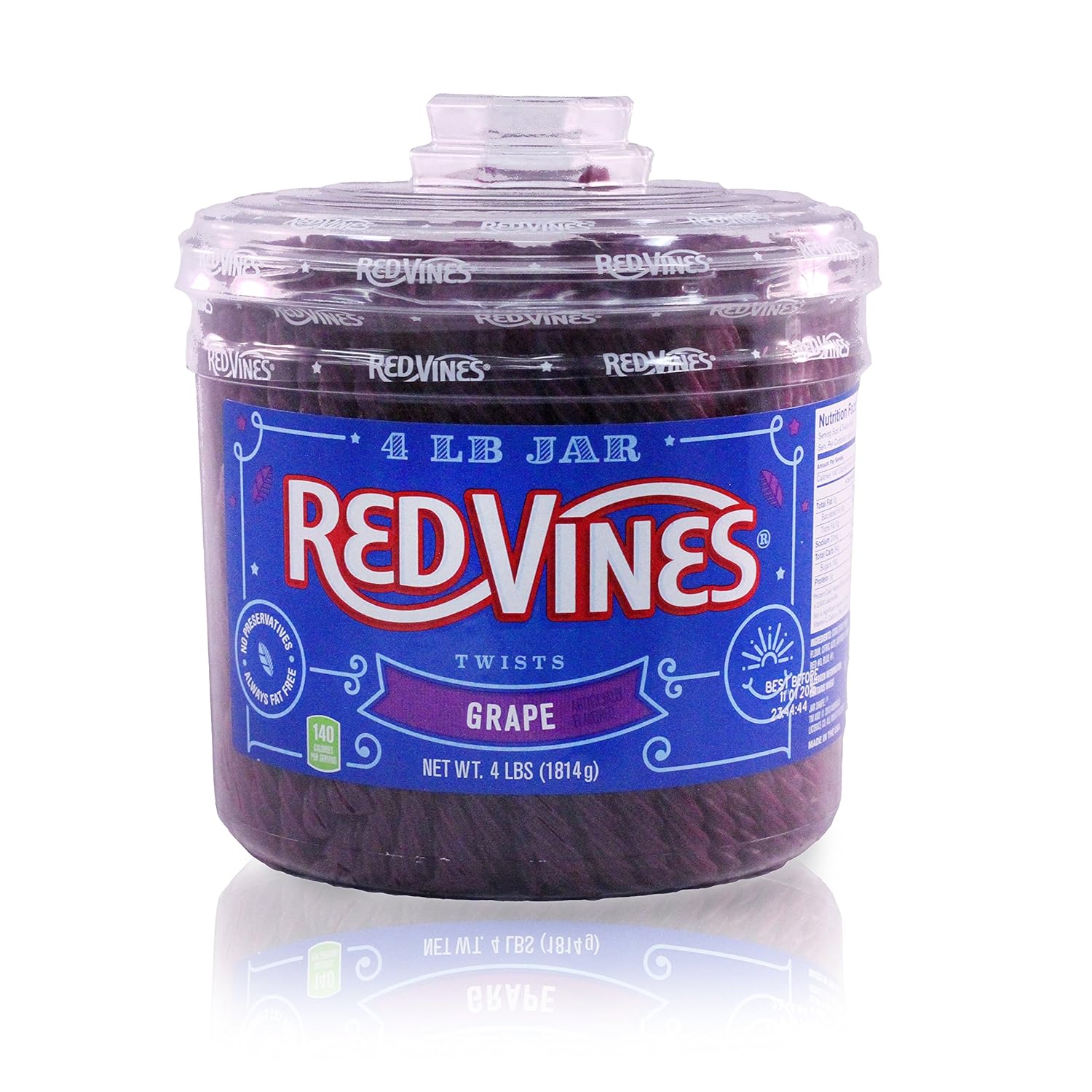 Grape Vines Twists Licorice Candy, 4 Pound Purple Candy