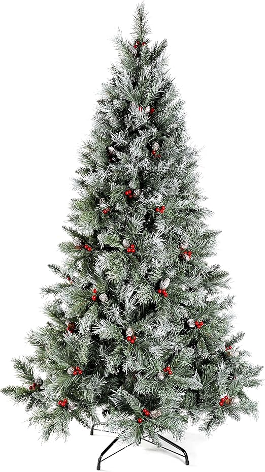 WeRChristmas Scandinavian Blue Spruce Christmas Tree Includes Pine