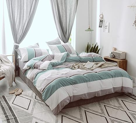 Amazon Amore屋 布団カバー セミダブル4点セット 綿100 抗菌防