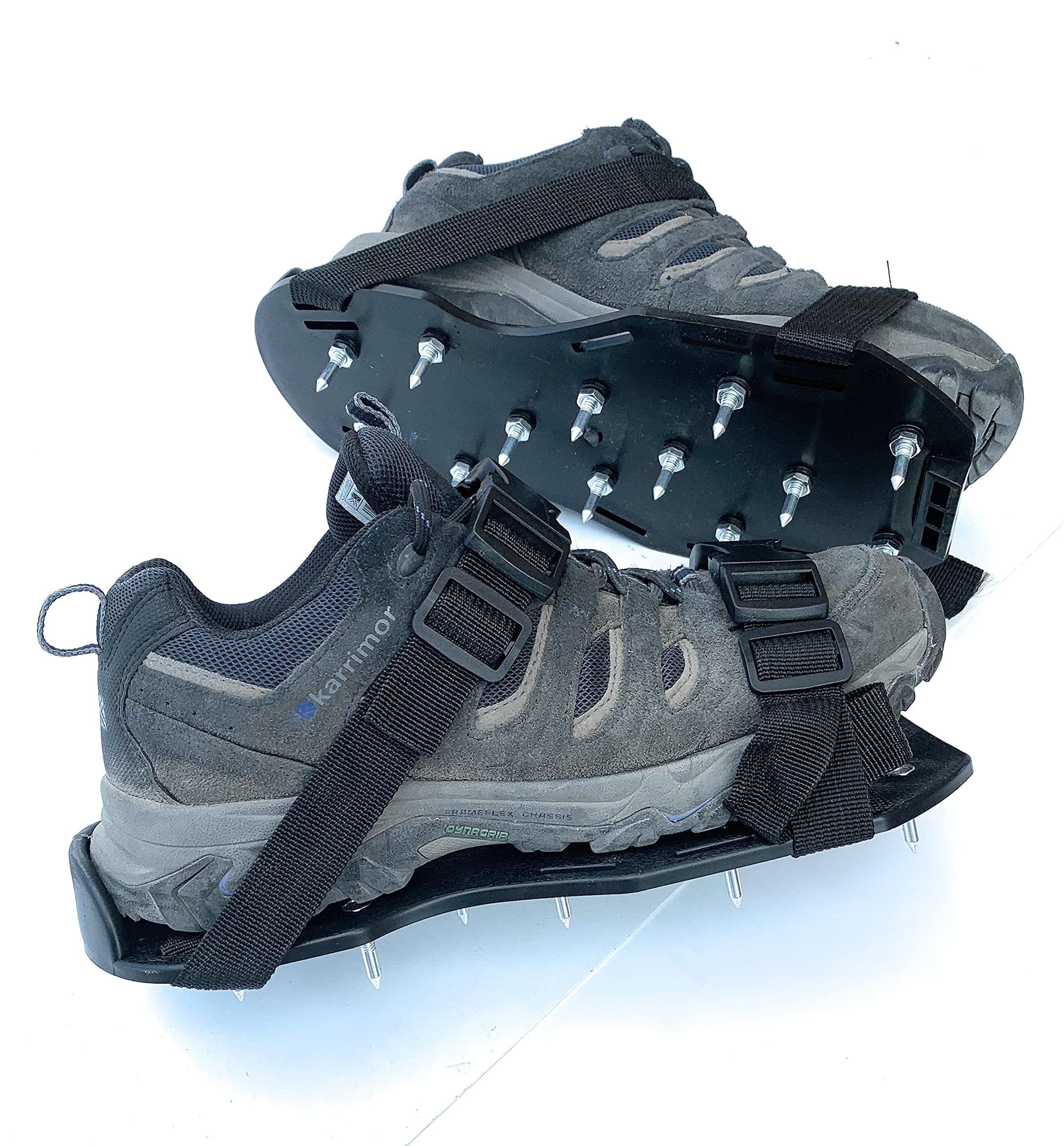 TradeUnderlay Over Shoes - Economy for Screed, Epoxy and Resin Flooring - Black - Size 8UK/9USA/42EURO - 13 Spikes - 25mm Long