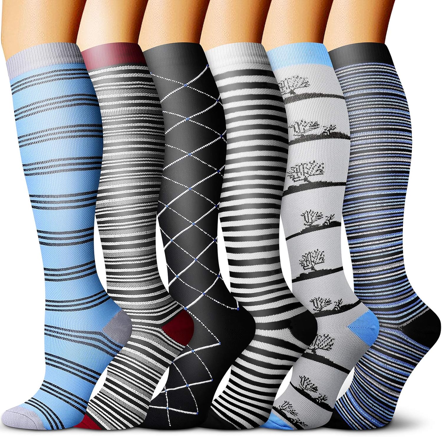CHARMKING Compression Socks 1520 mmHg is BEST Graduated Athletic