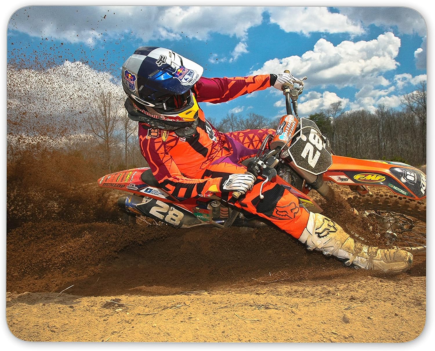 Motocross Mouse Pad Mat Motorbike Biker Son Kids Fun Computer PC #8087