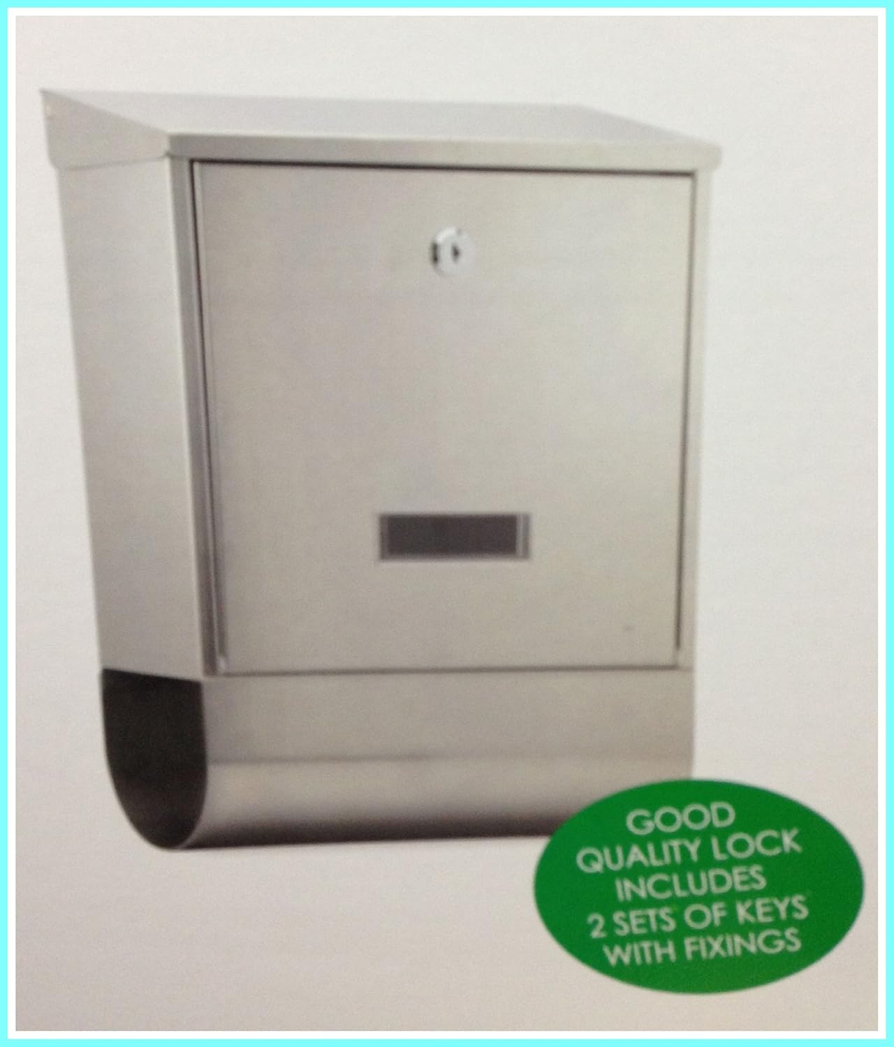 Mail Post Box with News Paper Holder Stainless Steel 300x400x110 mm By Impressiosn Amazon.co.uk