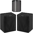 Two Black Heavy Duty 600D Outdoor Sonos Speaker Covers - Protection for Your Sonos Play:1, Sonos One & Sonos One SL Speakers - Fits Wall Mounted Speakers