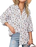 Zeagoo Cotton Button Up Shirts for Women Summer