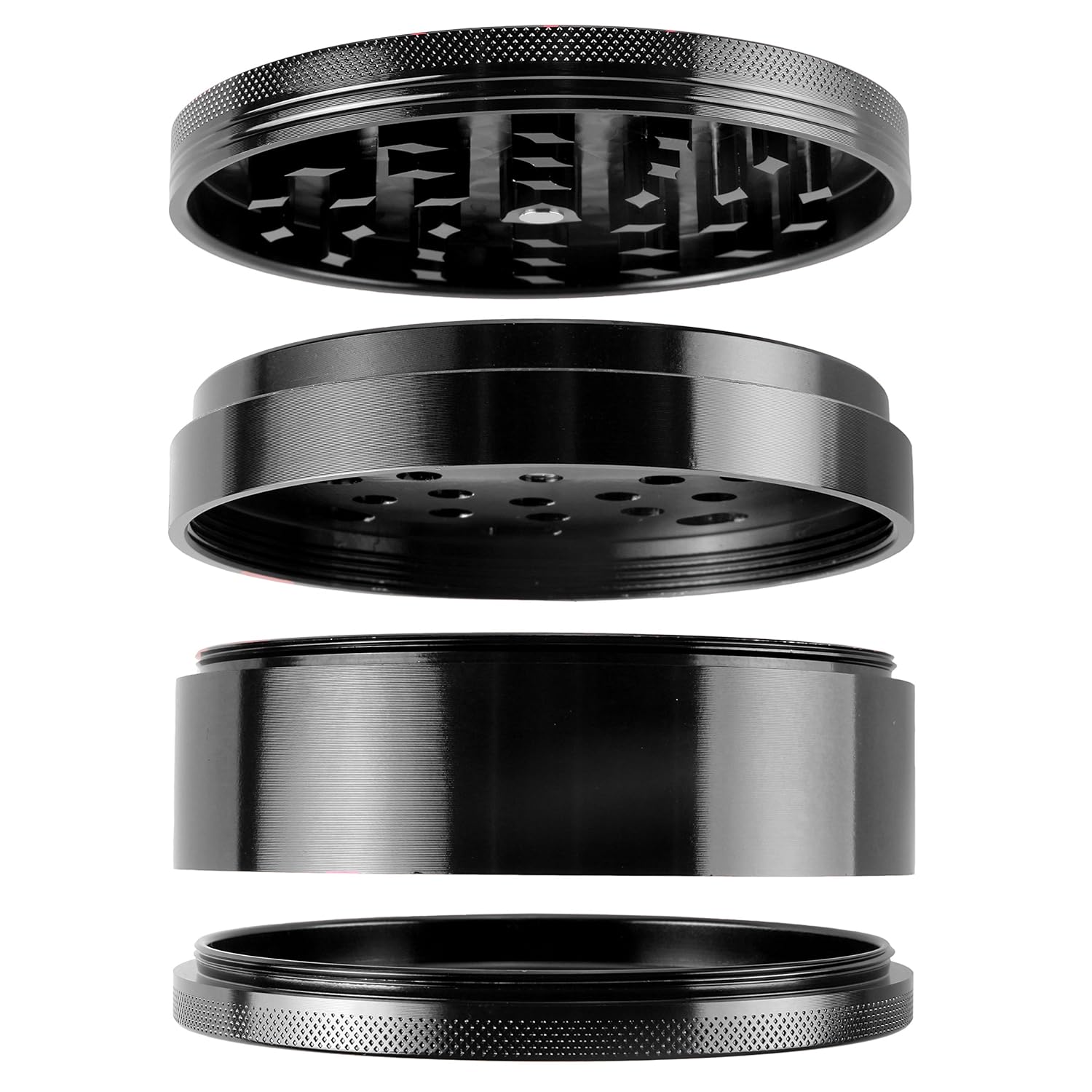 Shtriker Herb Grinder 2.5" Tobacco Spice Crusher Grinder 4 Piece with