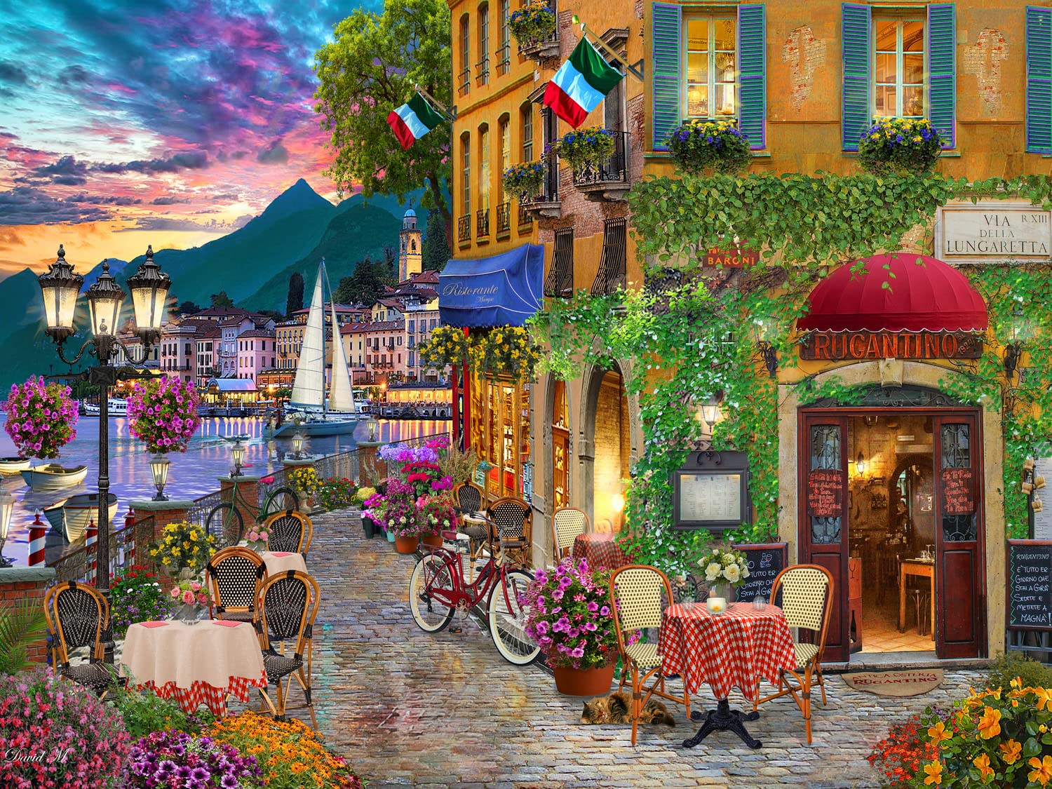 Vermont Christmas Company Inviting Italy Jigsaw Puzzle 500 Piece