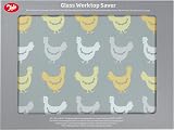 Tala Hens Design Toughened Glass Work Top Saver 30 x 40 cm Non Slip view 2