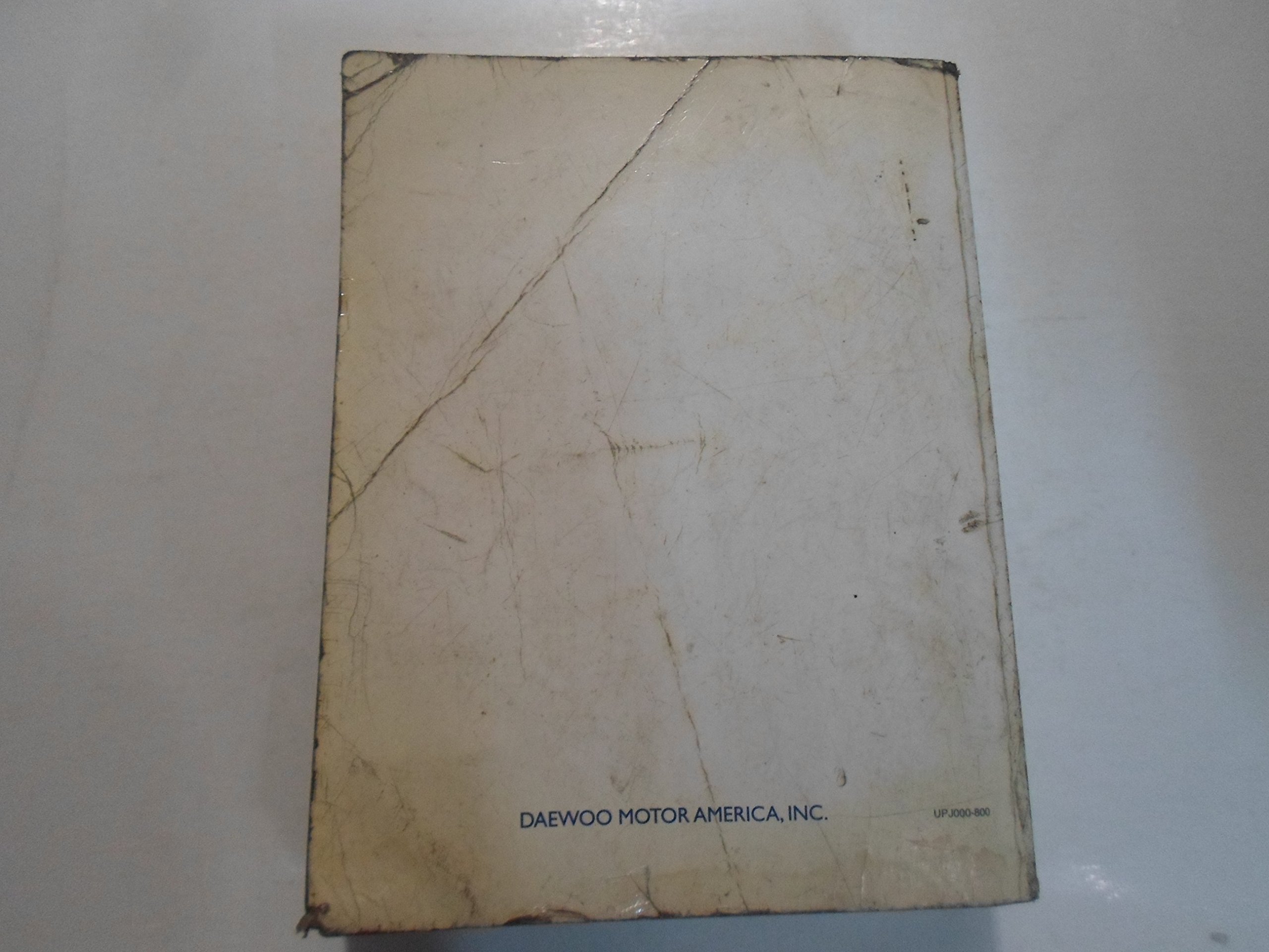 2000 DAEWOO Nubira Service Repair Shop Manual Volume 1 of 2 WATER DAMAGED:  DAEWOO: Amazon.com: Books