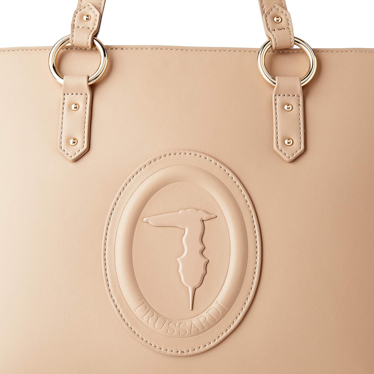 TRUSSARDI JEANS by Trussardi Women's Shopping Lisbon Shopper MD Smooth ECOL, Sand, Nr - Image 5