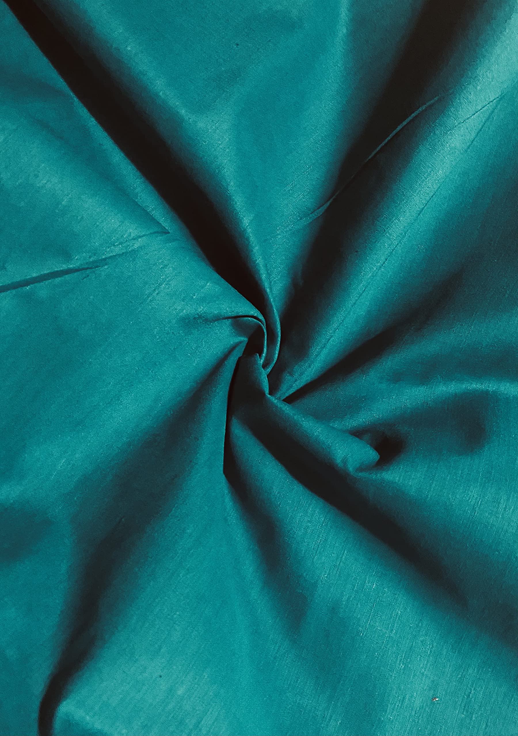 Novato Textiles Plain Polycotton Fabric Dress Craft Material 44" Wide Available in 11 Colours (Teal, 3 Meter)