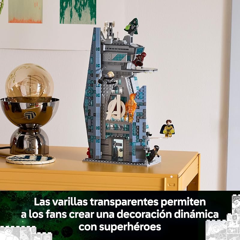 | Marvel Nueva Torre Vengadores de Avengers: Doomsday – Set de Superhéroes de Juguete con 6 Minifiguras inc. Doctor Doom y Bucky Barnes – Regalo para Niños y Fans Adolescentes de 12+ Años – 76352 — foto 6 de 8