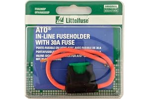 Littelfuse 0FHA0030XP ACS ATO HD Carded Inline Fuse Holder with 30 Amp Fuse