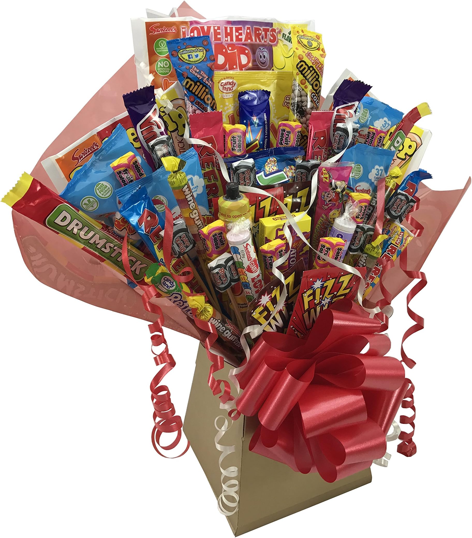 Retro Sweets Bouquet Large 51 Piece Explosion Gift Hamper Box Perfect Gift Best Ever Retro Sweets (Large)