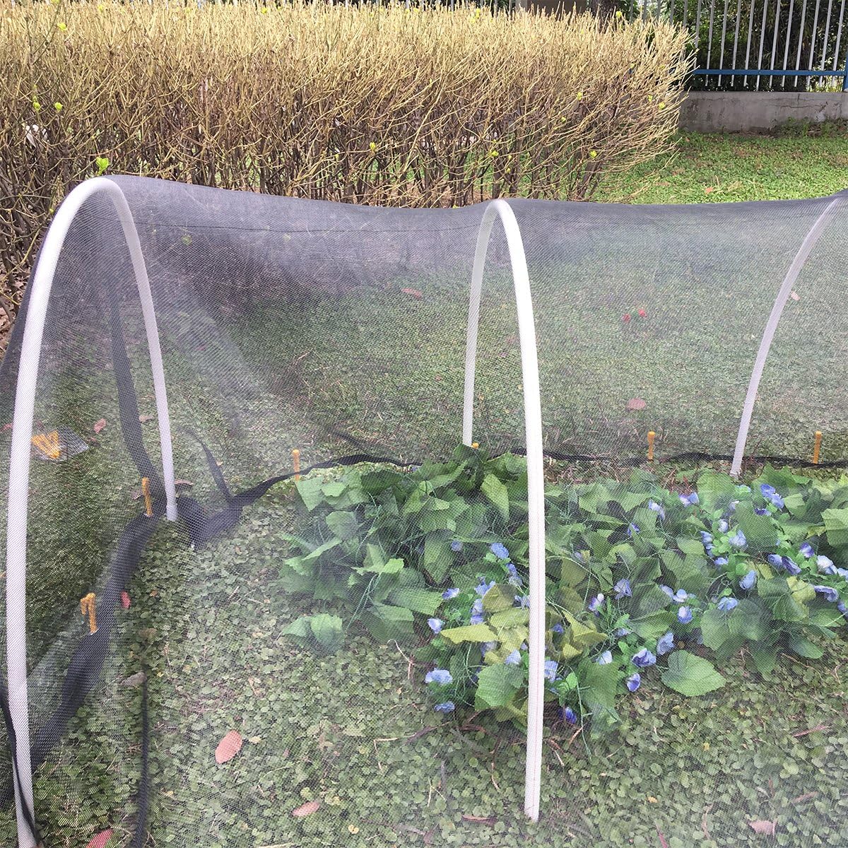 Agfabric Sunblock Shade Cloth Cover for Plants Breathable Insect Screen 10' X 50', Black