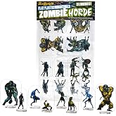Arcknight Flat Plastic Miniatures: Zombies Horde; 31 Unique Undead-Themed Enemy Minis for DND 5e and Pathfinder; Affordable, Skinny Figurines for Dungeons and Dragons and Other Tabletop RPG Games