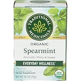 Traditional Medicinals Organic Spearmint herbal tea, Fair Trade Certified, 16 ct