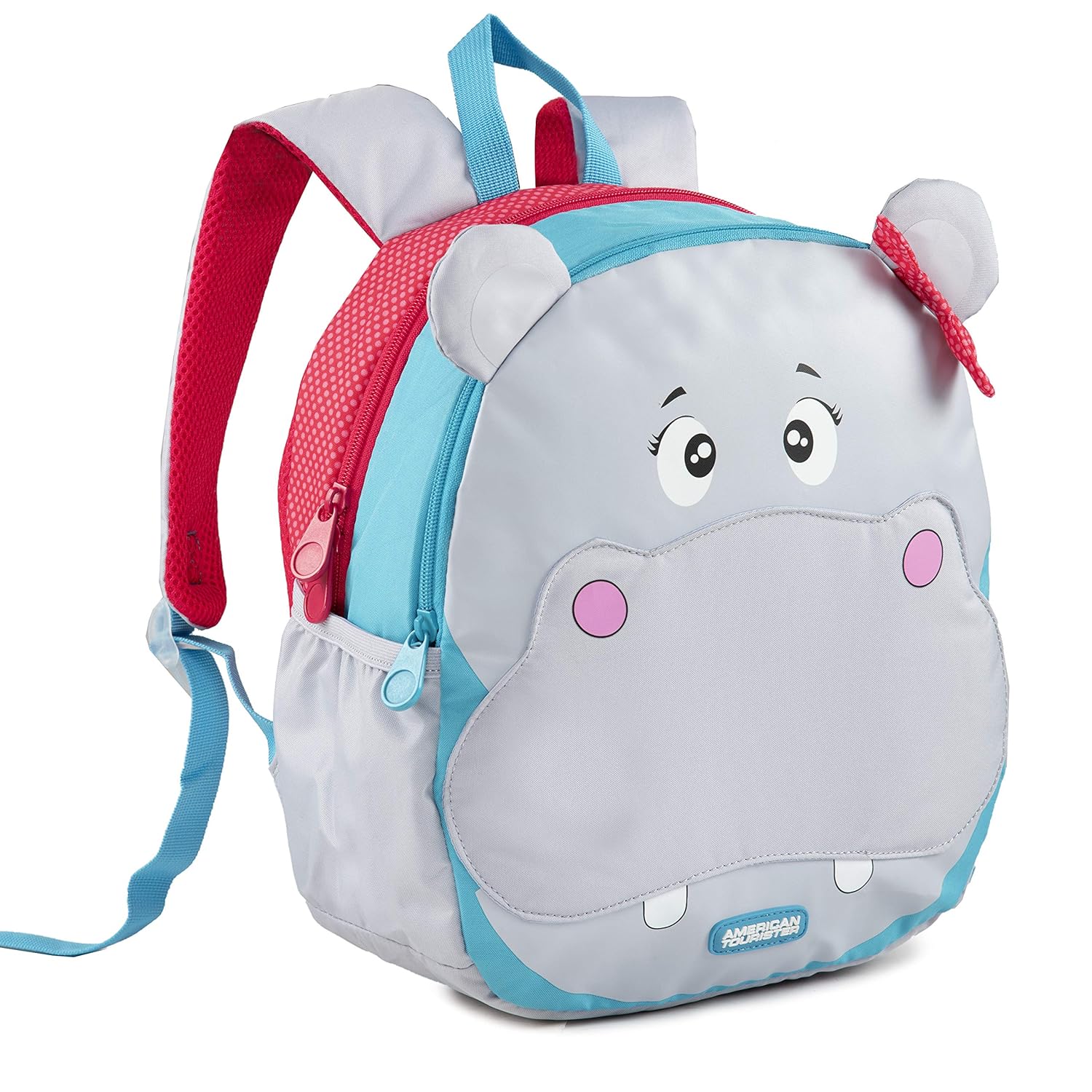 american tourister back to school backpack woodle 01 grey hippo
