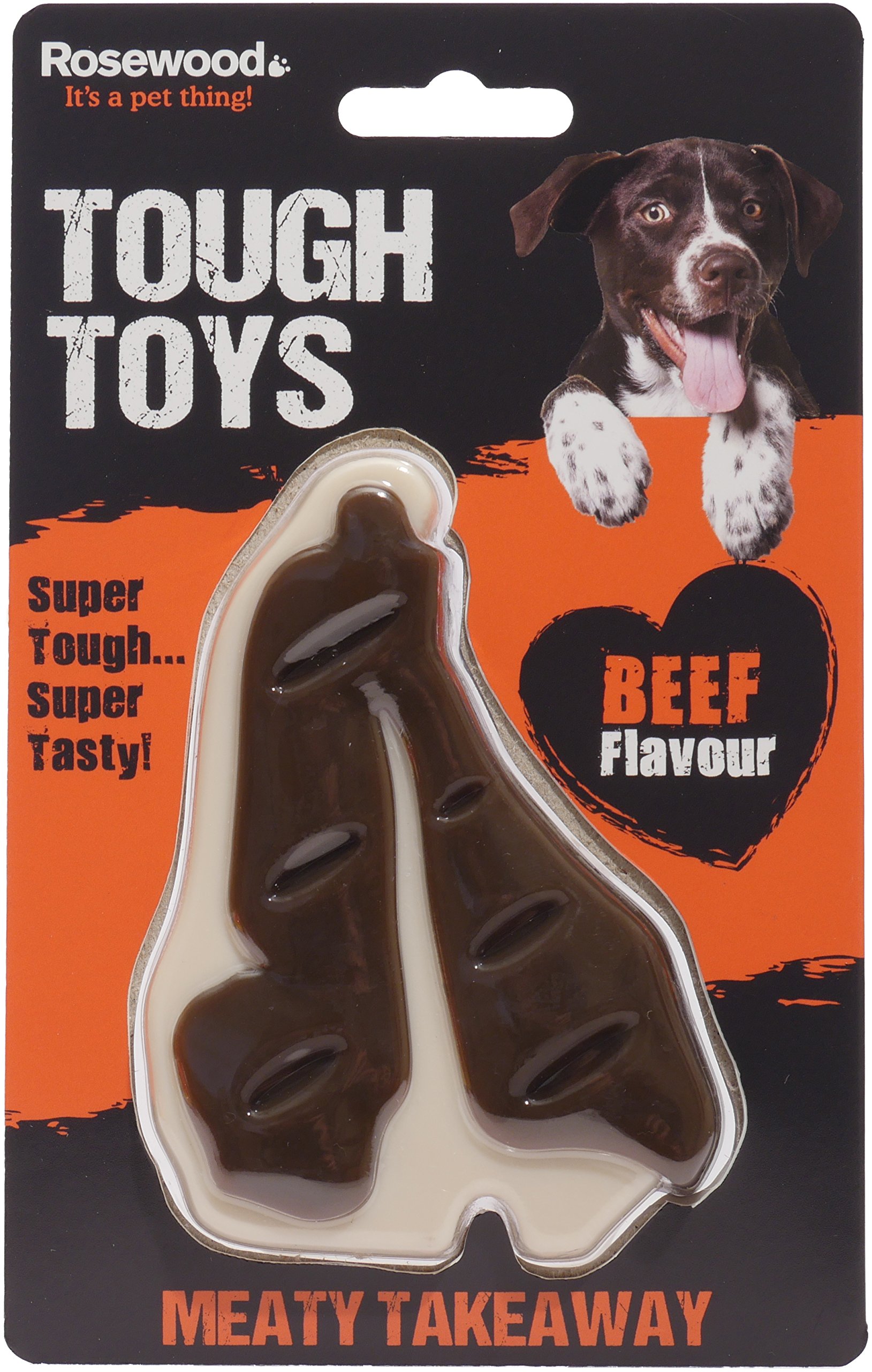 Rosewood Meaty Meat Takeaway Steak Tough Dog Toy