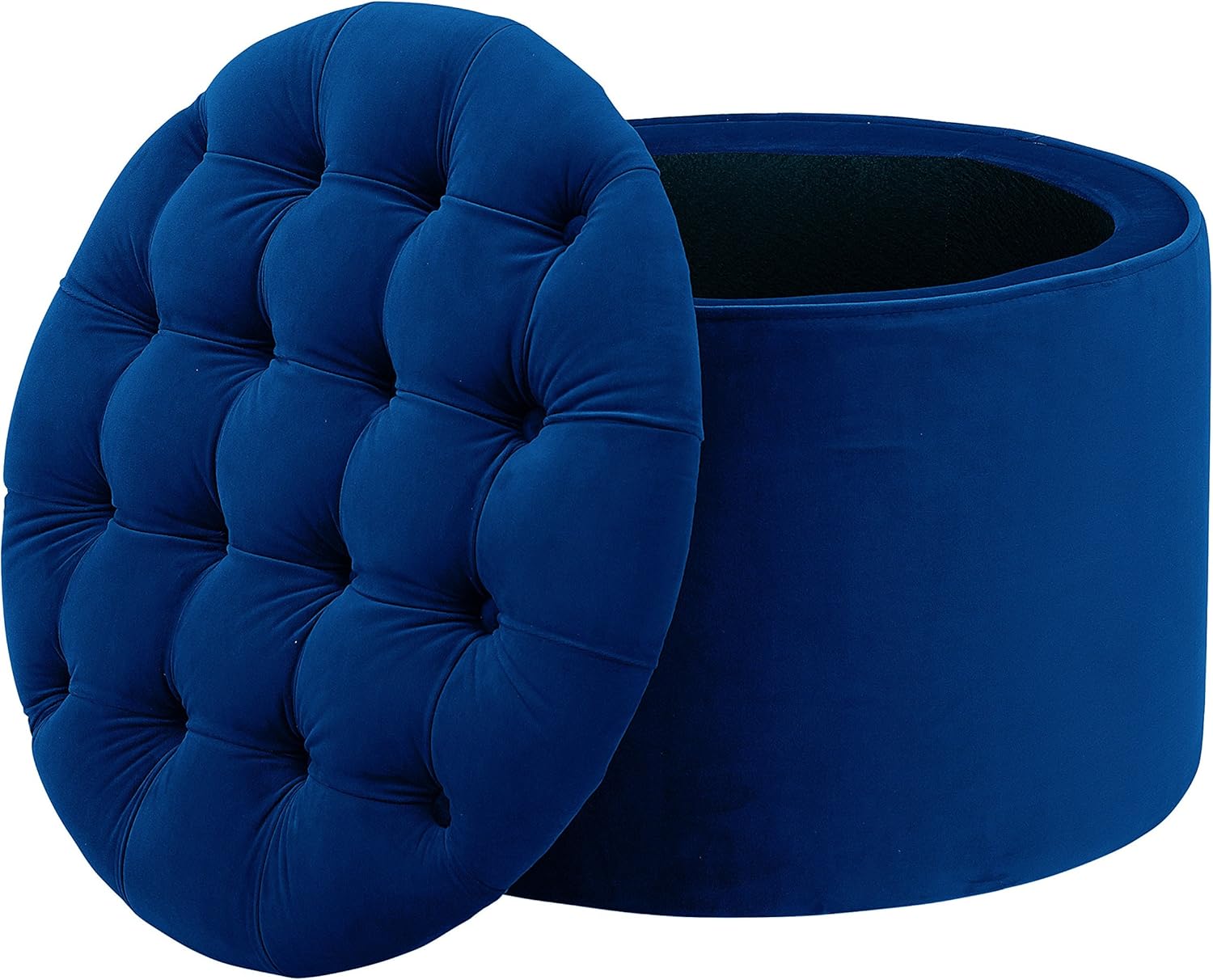 Best royal blue tufted ottoman
