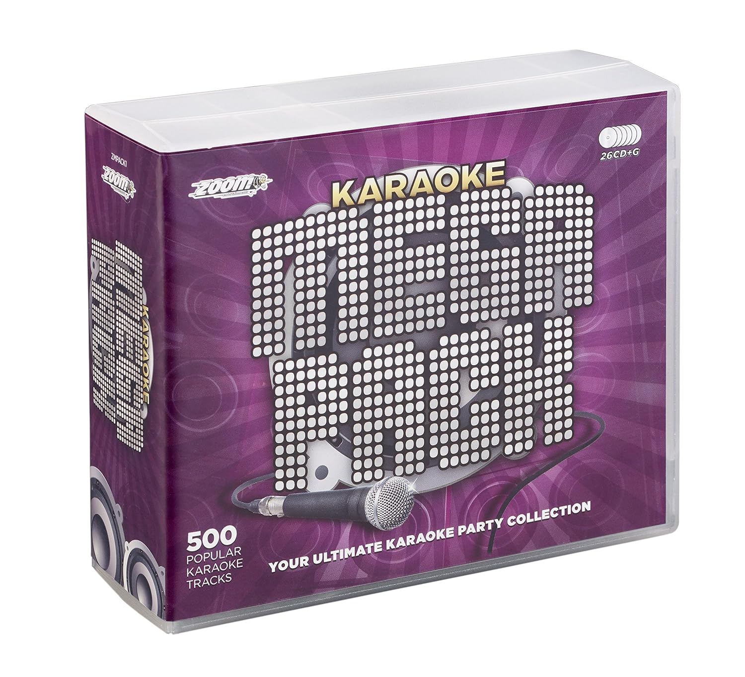 Zoom Karaoke Zoom Karaoke Megapack 500 Songs 26 CD+G Discs + CDROM With Tracklistings in