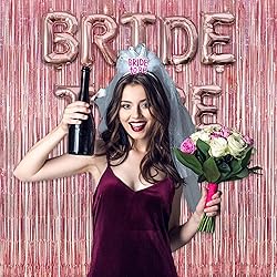 Rose Gold Tinsel Party Backdrop - GREATRIL Foil