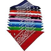 FANNI YOUPIN 100% Cotton Fine thick Bandanas/Fashion Scarf for Men & Women Paisley printed 22 inches