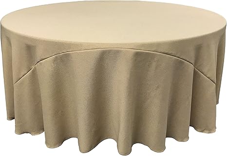 Amazon Com La Linen 132 Round Faux Burlap Tablecloth Pack Of 1