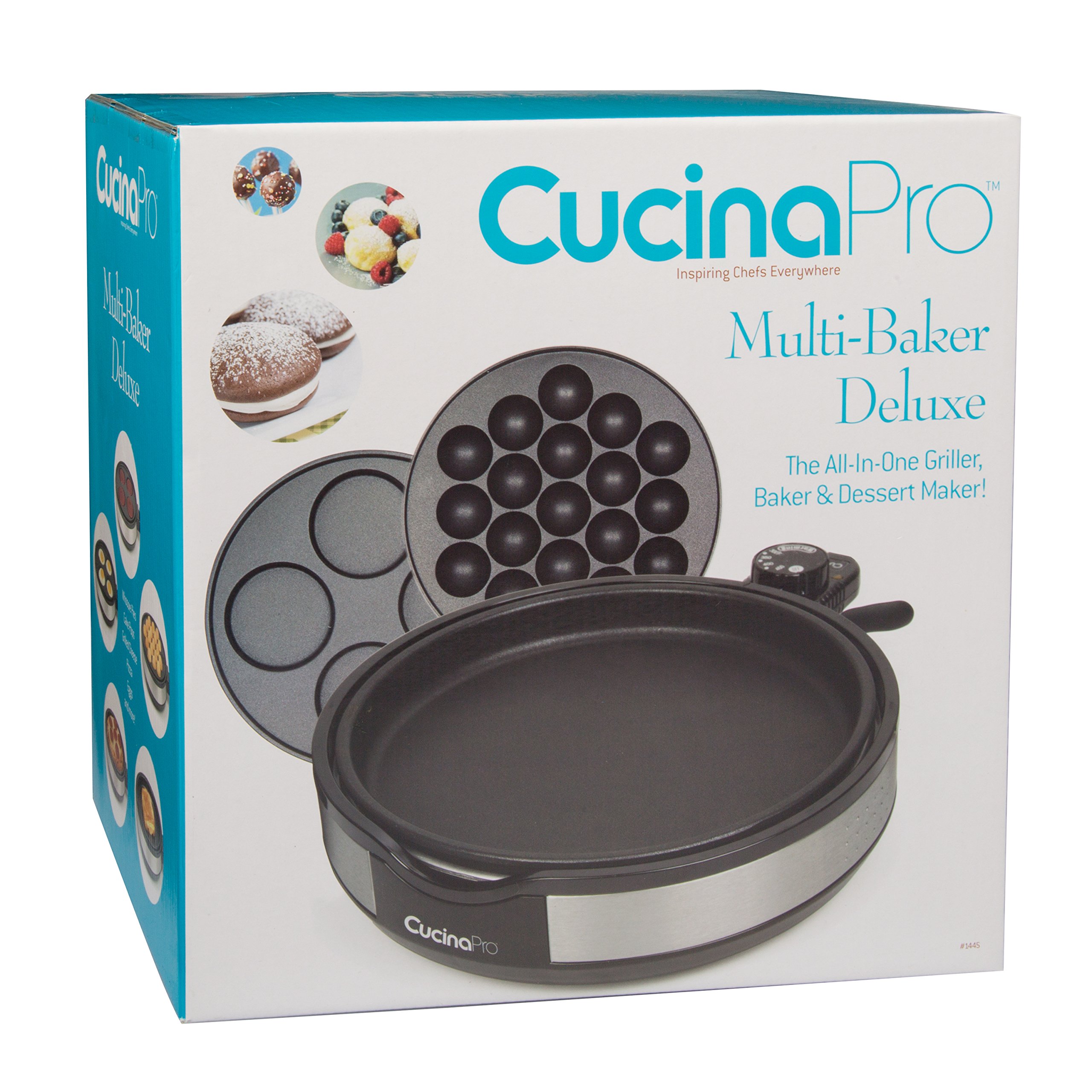CucinaPro Multi Baker Deluxe 3 Interchangeable Skillets
