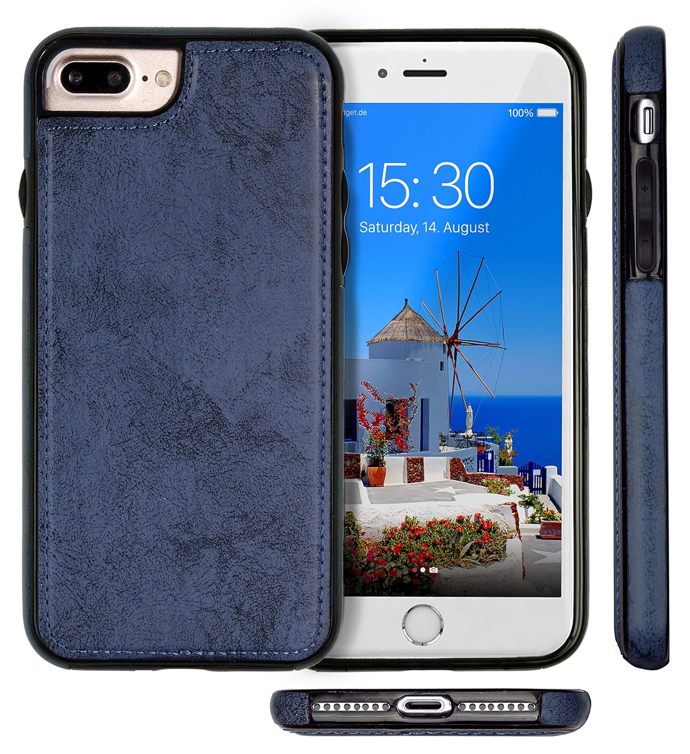 MyGadget Funda Flip Case con Tapa 2 en 1 para Apple iPhone 7 Plus ...