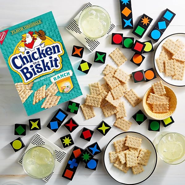 CHICKEN IN A BISKIT RANCH BAKED SNACK CRACKERS, LUNCH SNACKS, 7.5 OZ