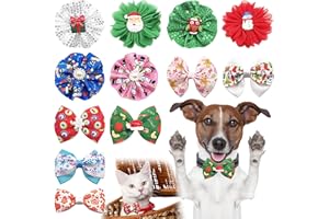 PET SHOW 4pcs Small Dogs Collar Flowers and Bows Charms For Festival Holiday Party Cats Rabbits Slides on Collars Leashes Puppies Medium Dog Collar Attachment