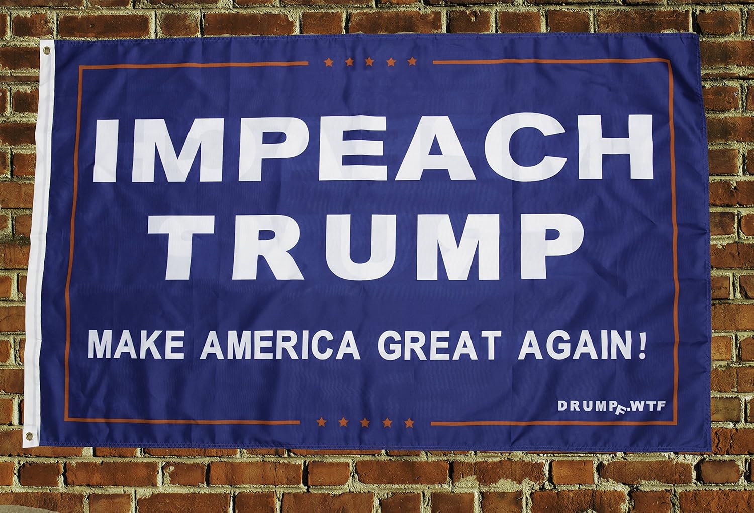 Drump Wtf Impeach Trump America Great Again 3 X 5 Anti Trump Resistance Flag Double Sided Printing Amazon De Garten