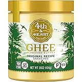 4th & Heart Original Grass-Fed Ghee, Keto, Pasture Raised, Non-GMO, Lactose Free, Certified Paleo -16 Ounce