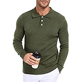 TUREFACE Men's Knit Long-Sleeve Sweater Pullover Soft Casual Regular Fit Basic Tops S-2XL