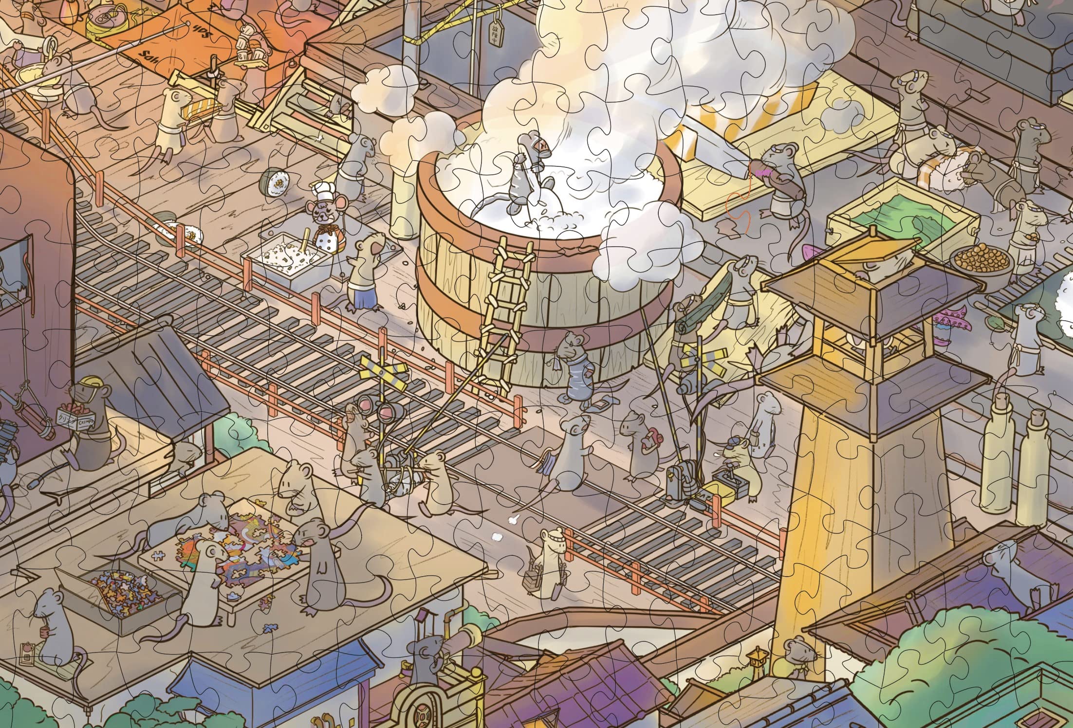 The Busy Bistro • 1000 Piece Jigsaw Puzzle from The Magic Puzzle Company • Series Two