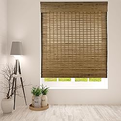 ARLO BLINDS Bamboo Roman Shades, Dali Native, 34" W