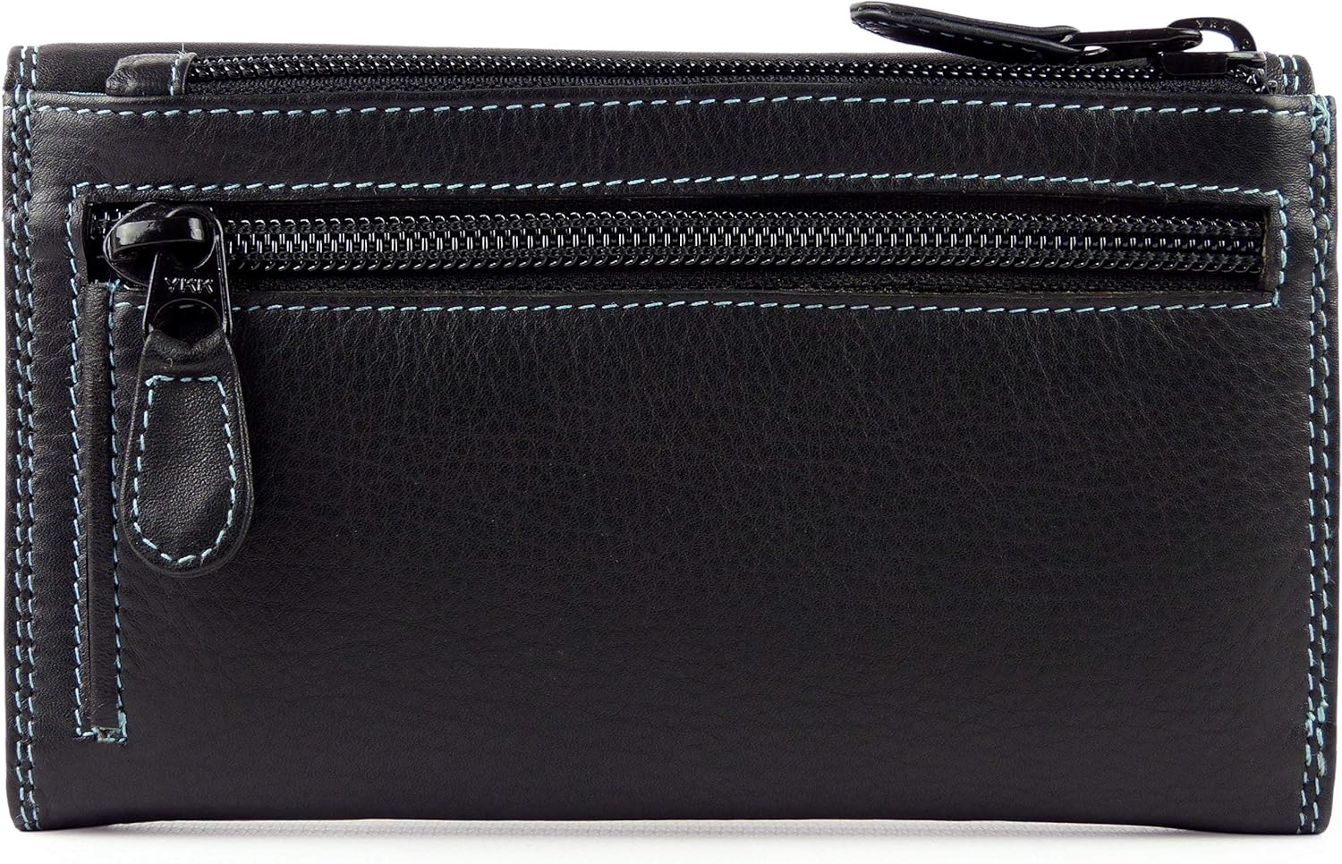Golunski Ladies Leather Tri-Fold Flap Over Purse/Wallet Graffiti Gift Box (Black/Tropical), Black With Tropical - Image 4
