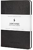 Lightspeed Planner – Best Daily Planner to Increase Productivity, Time Management, Track Progress & Achieve Your Goals – Hardcover Journal (A5) Undated Agenda Organizer Notebook (Black)