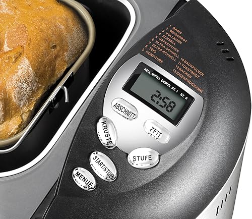 Einstellmöglichkeiten am Brotbackautomat von Unold