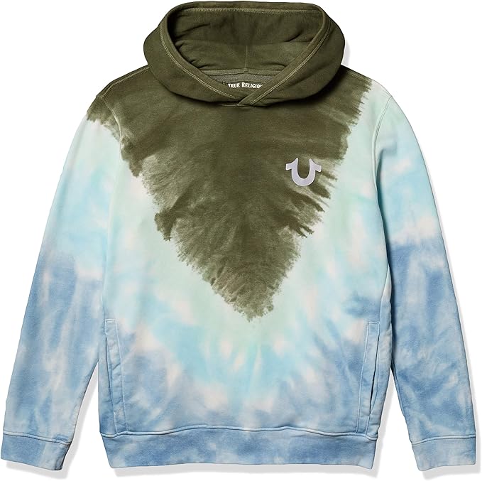 olive green true religion hoodie