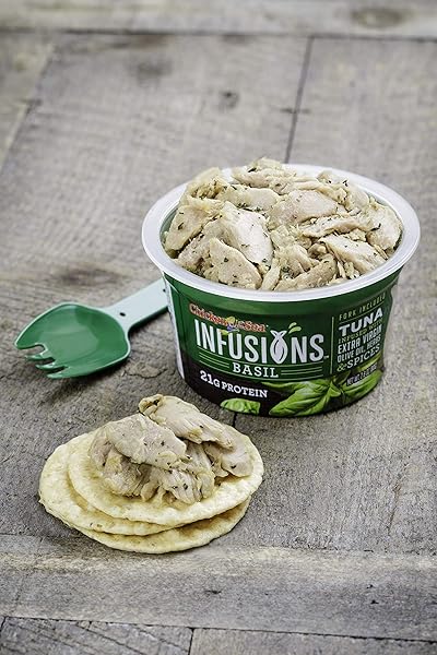 CHICKEN OF THE SEA INFUSIONS TUNA, BASIL, 2.8 OUNCE