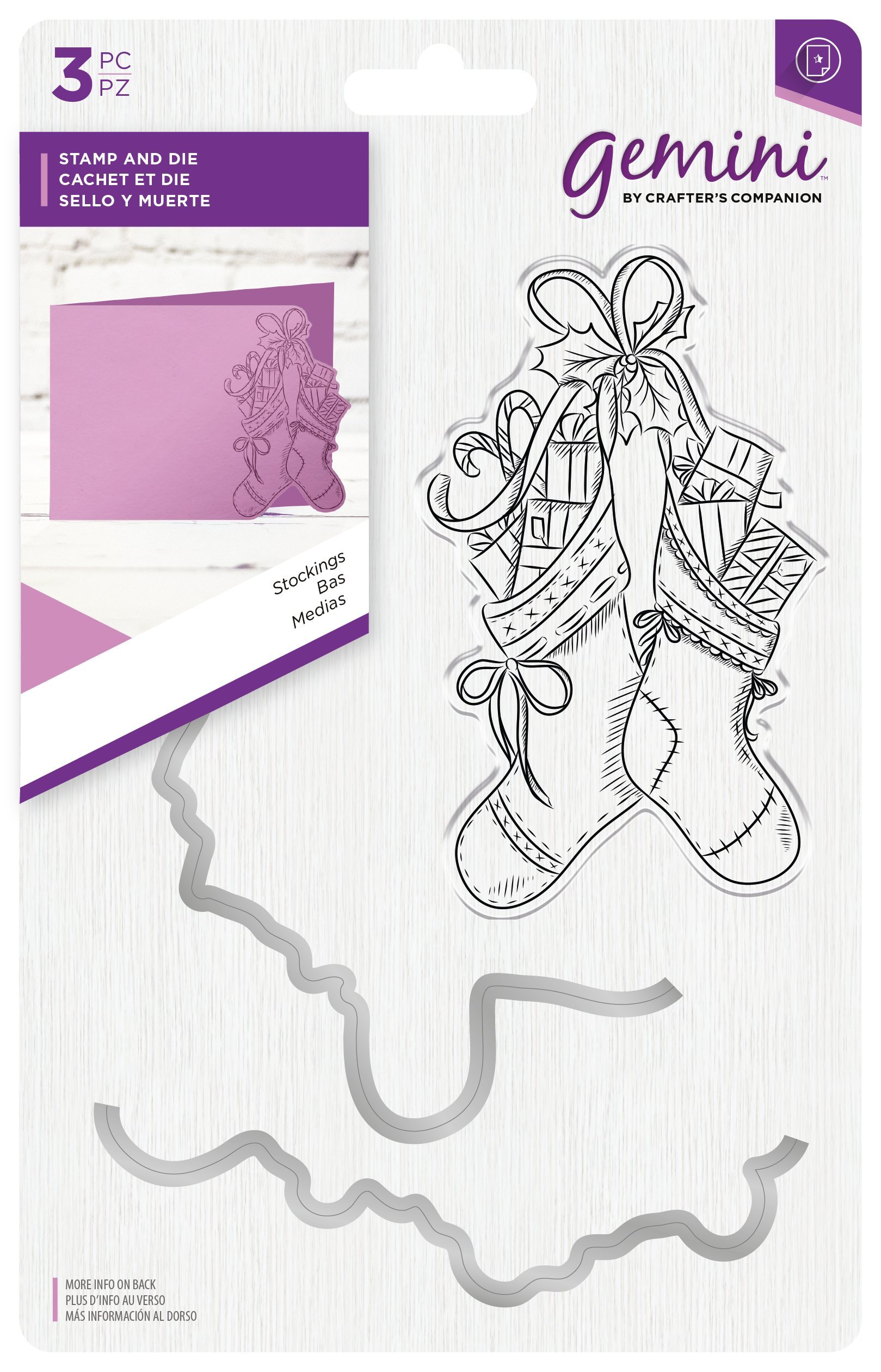 Gemini Stockings Stamp and Die, One Size