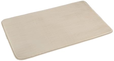 AmazonBasics Badematte aus Memoryschaum, 46 x 71 cm, Beige